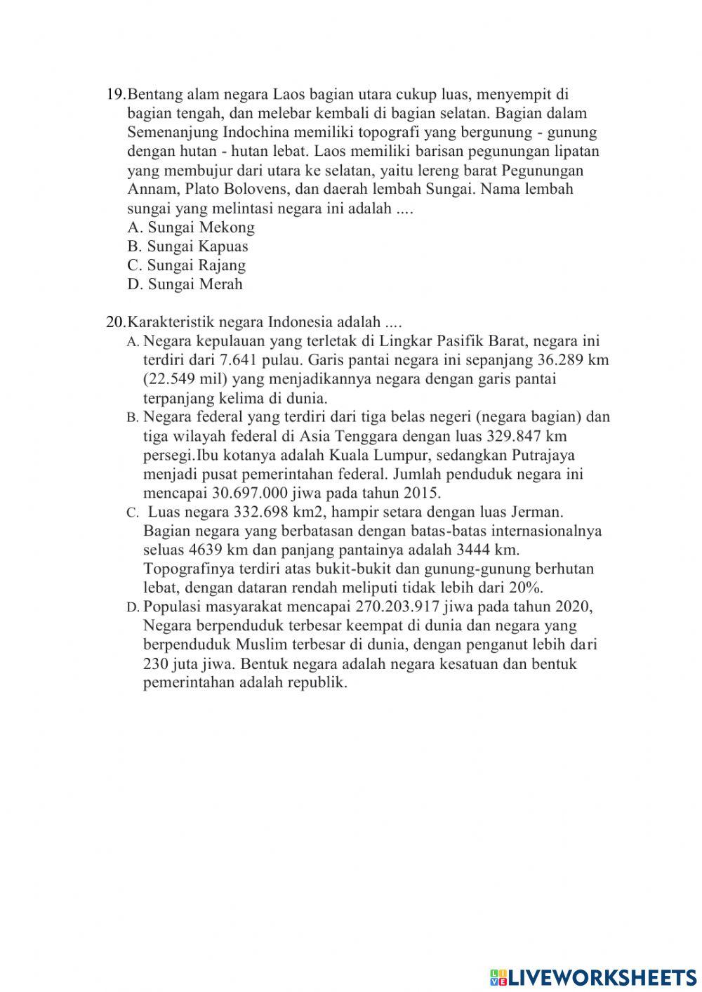 Soal PH Bahasa Indonesia & IPS