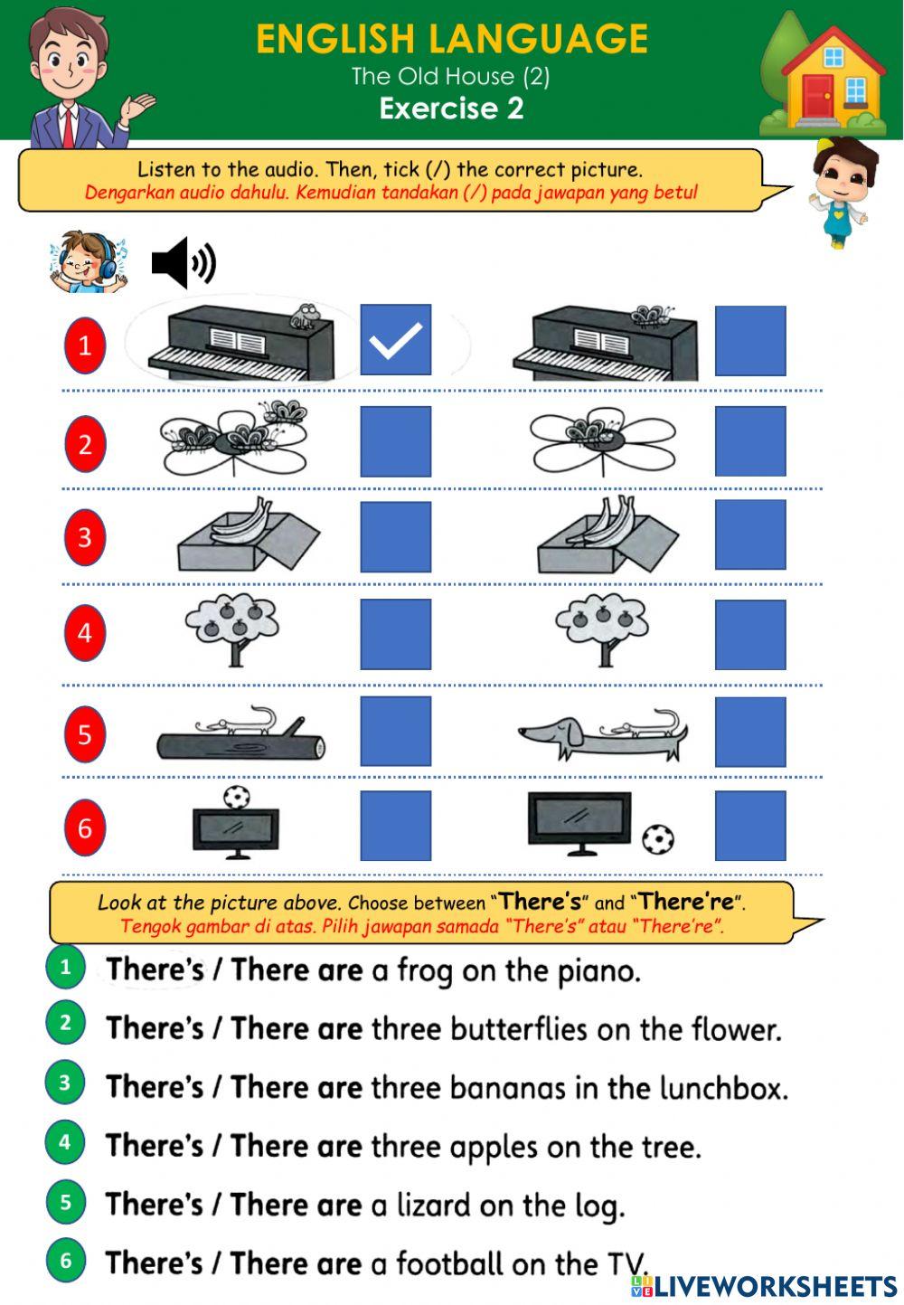 The old house (2) there's there're