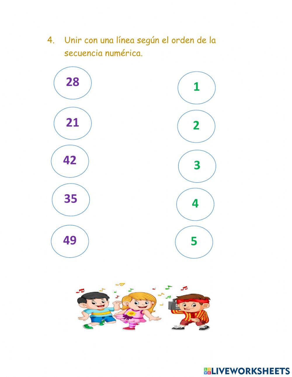 Evaluación Matemáticas Tabla del 7