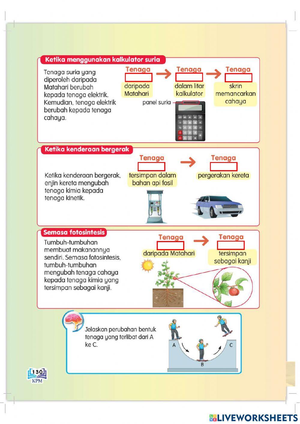 Perubahan bentuk tenaga