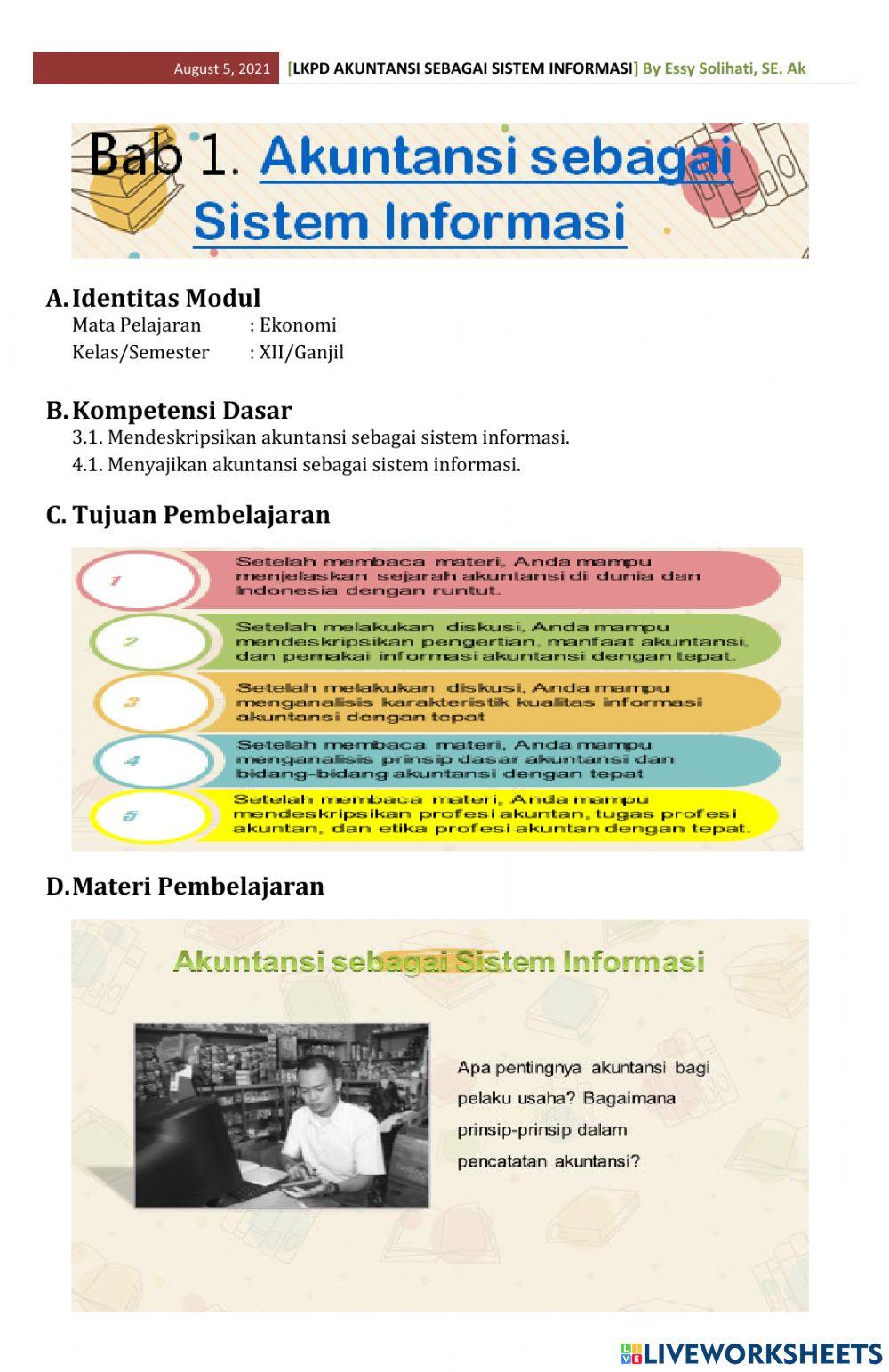 Lkpd akt sbg sistem informasi