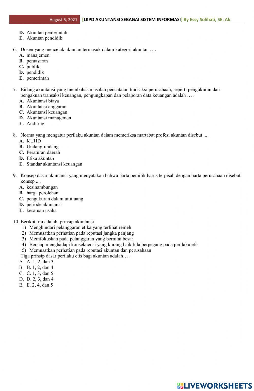 Lkpd akt sbg sistem informasi