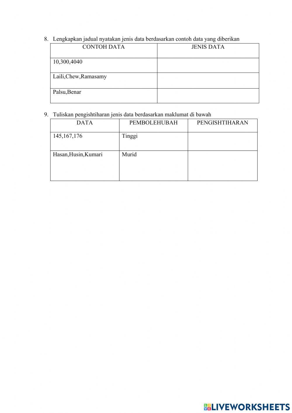 Latihan bab 3 tingkatan 5 sains komputer