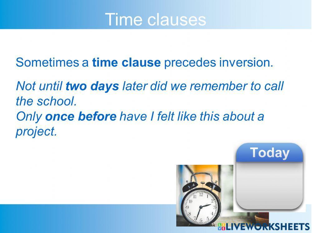 CPE inversions - Objective for Proficiency