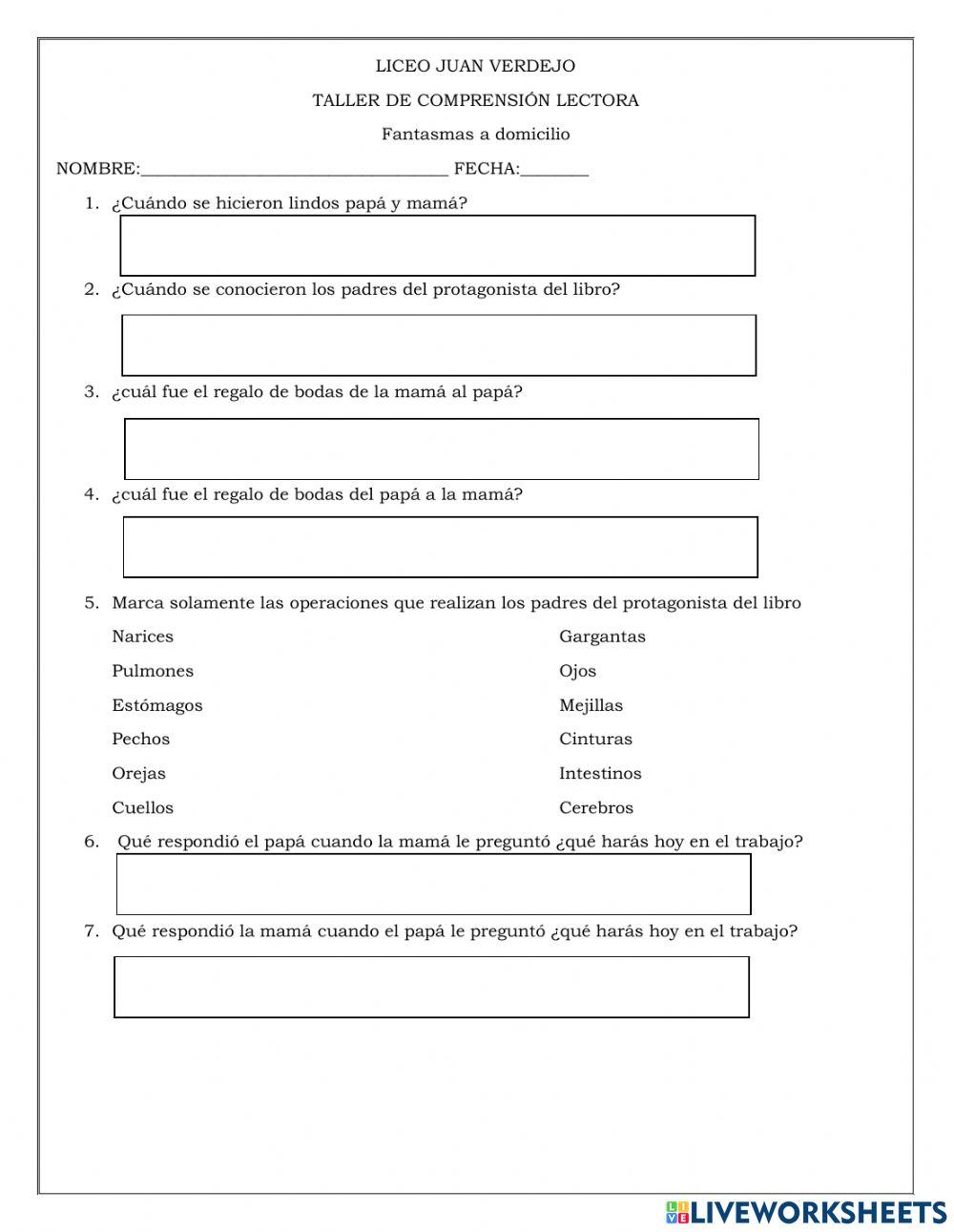 Fantasmas a domicilio