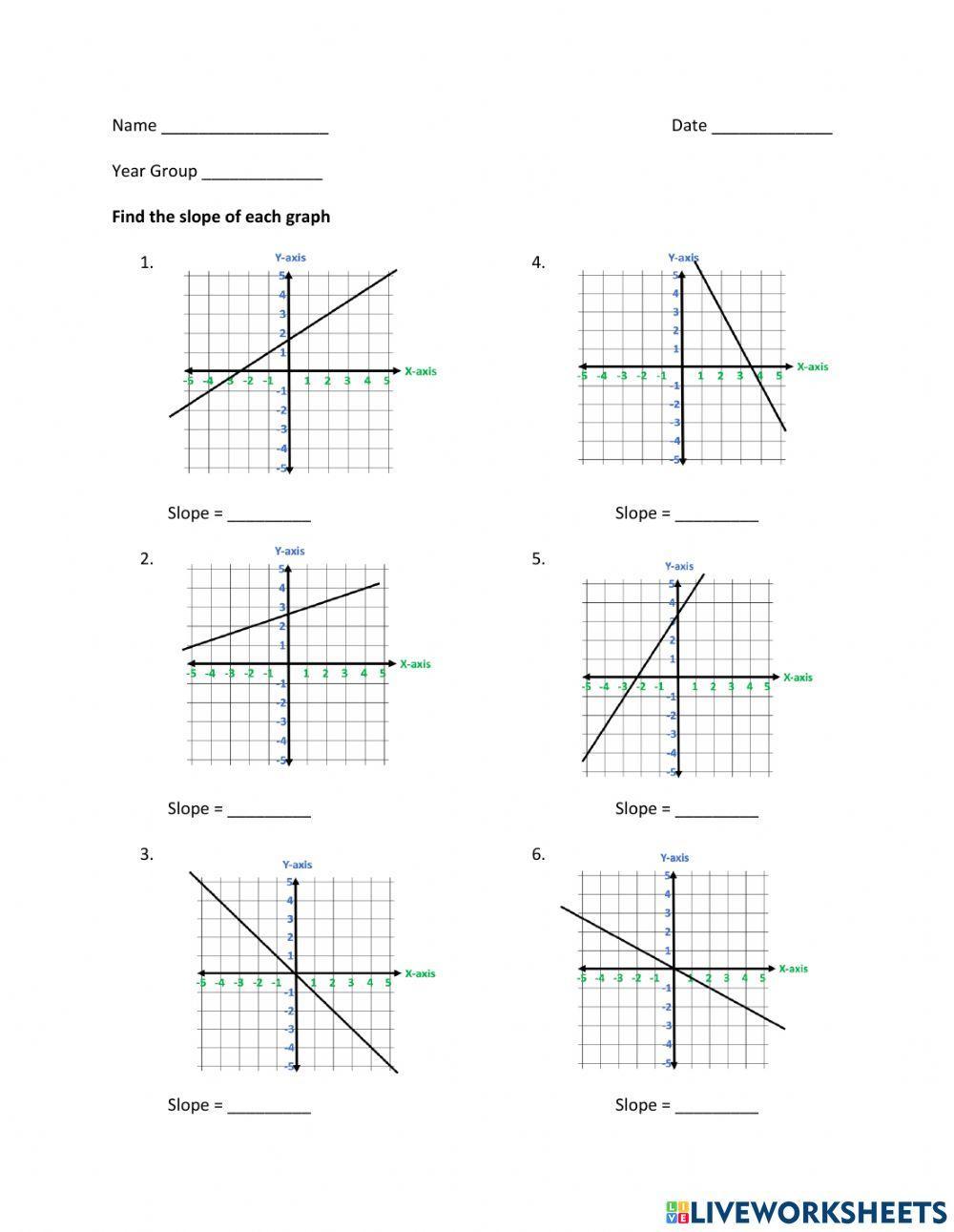 slope-using-a-graph-worksheet-live-worksheets