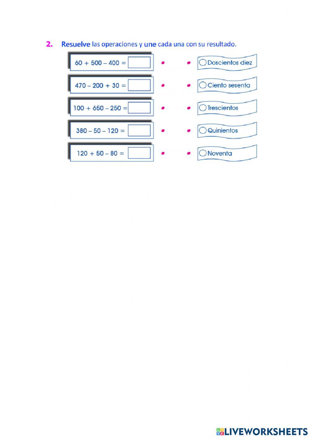 Operaciones combinadas