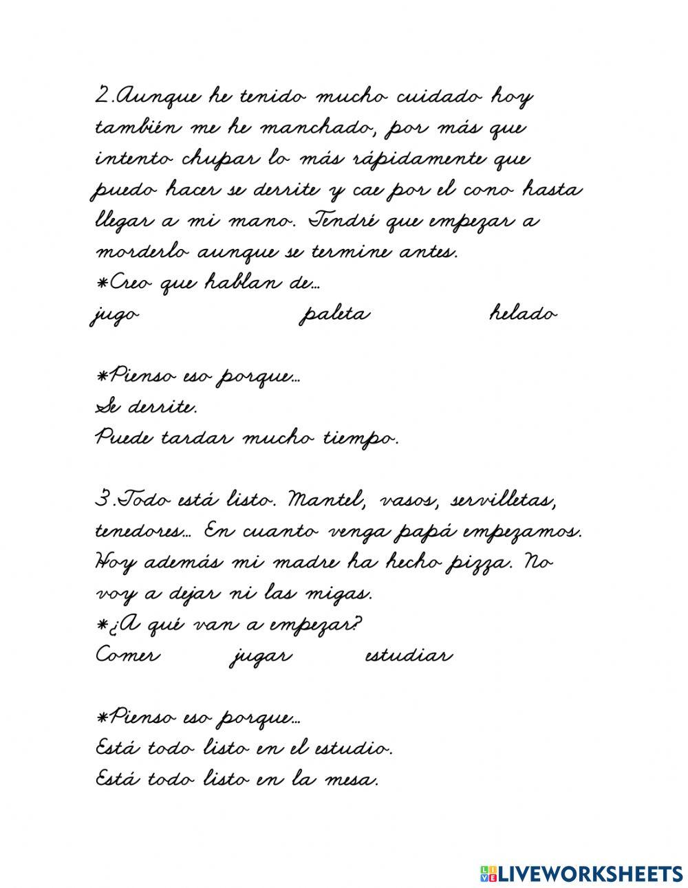 Lectura de inferencias