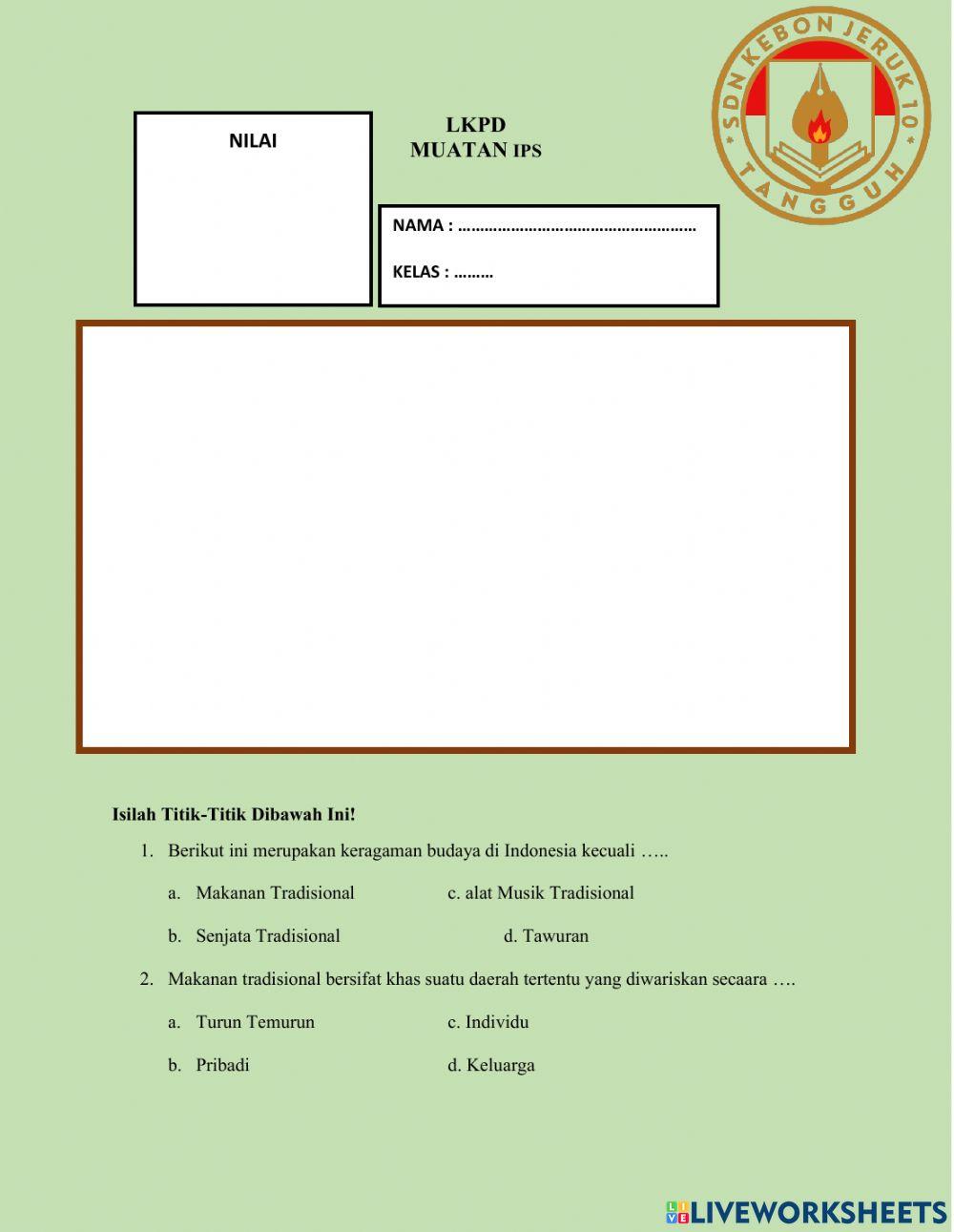 Lkpd ips keberagaman