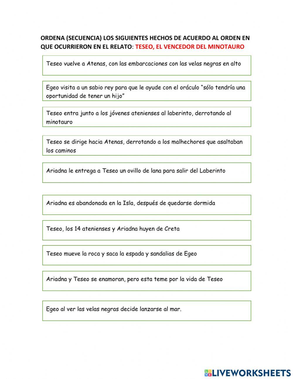 Secuencia Narrativa: Definiciones mito, epopeya