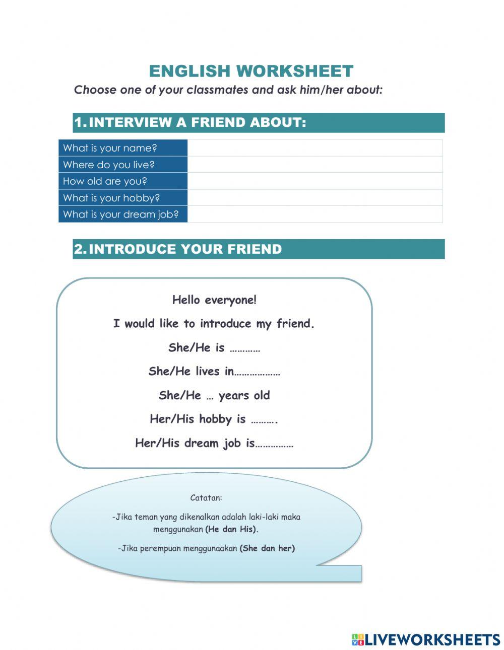 Introduce you friend