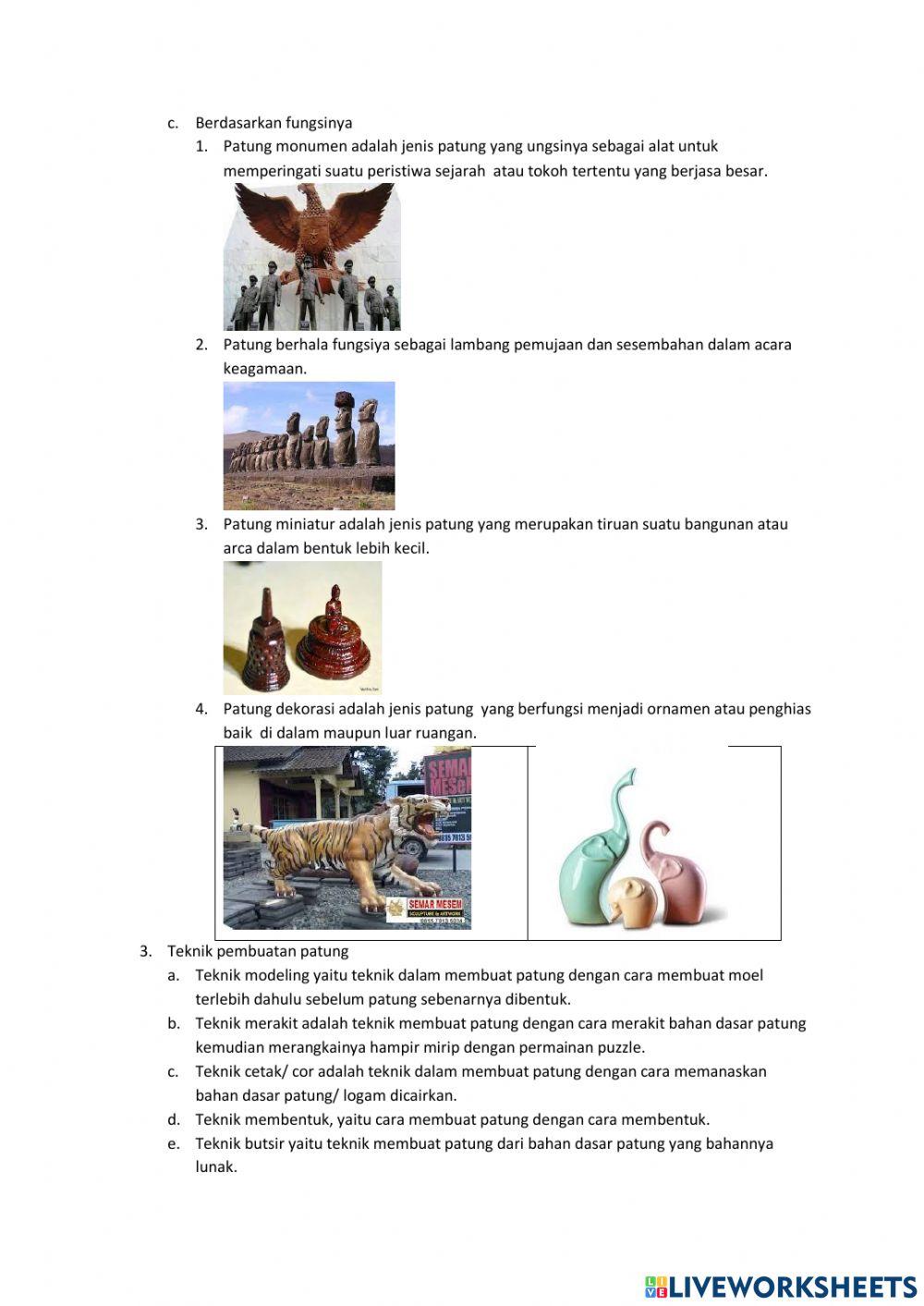 Lembar kerja peserta Didik mapel SBDP