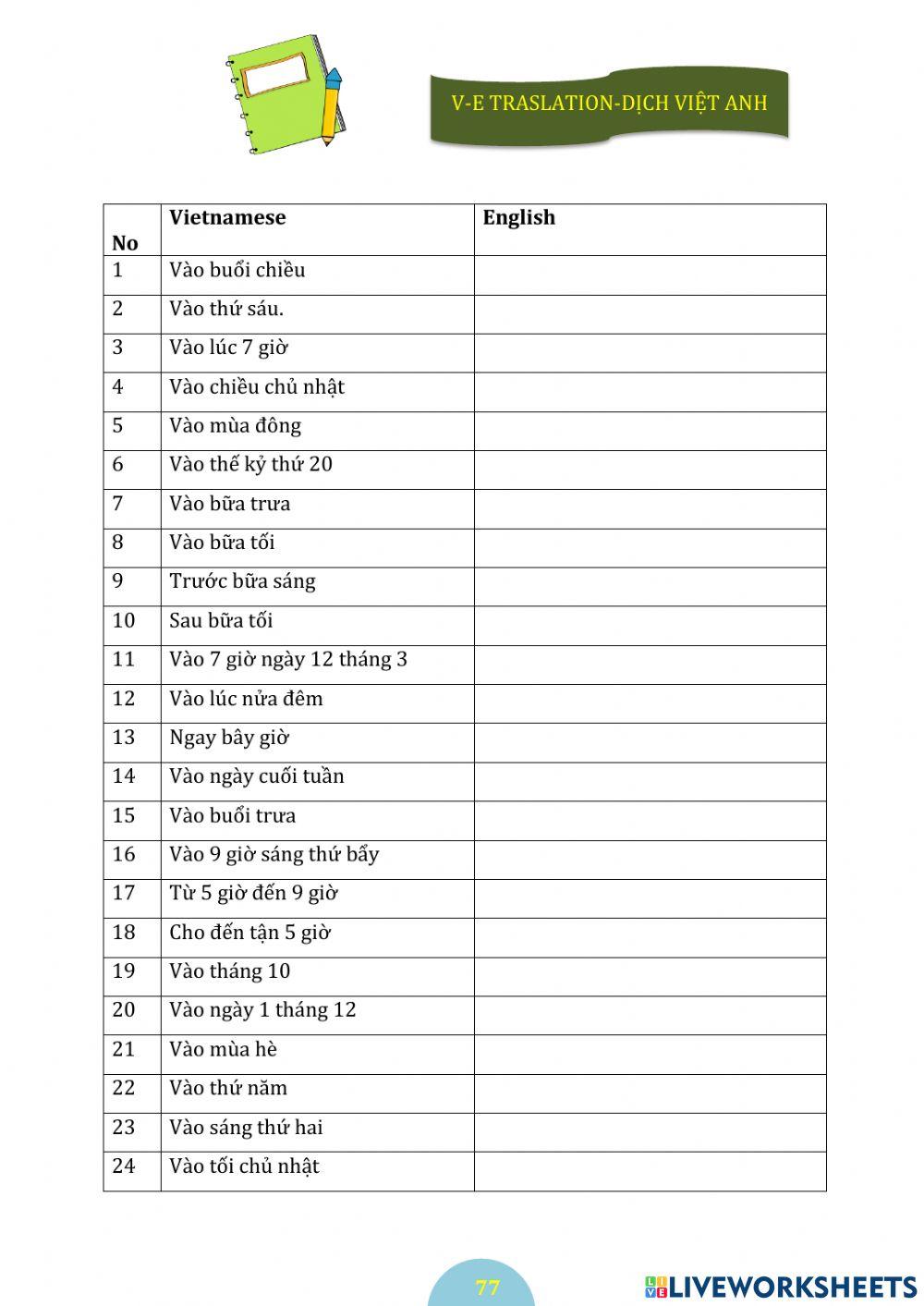 Prepositions of place(p77)