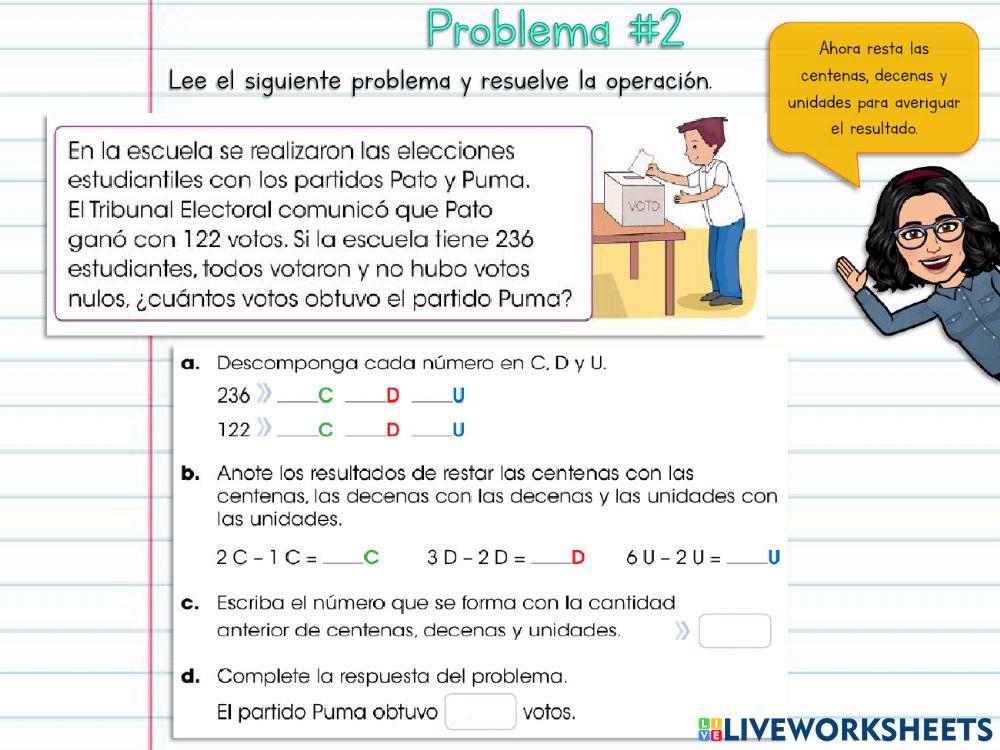 Sumas y Restas con centenas o tres cifras