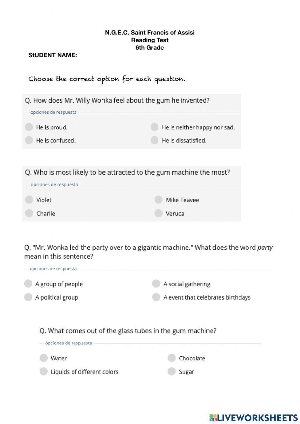 Charlie and the chocolate factory