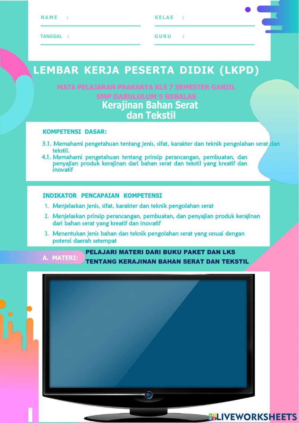 Kerajinan serat dan tekstil