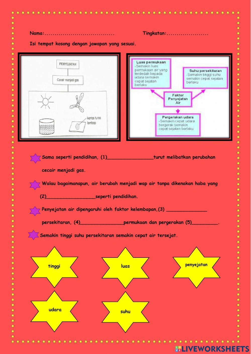 Amalan bahasa melayu - air Amalan bahasa melayu - air