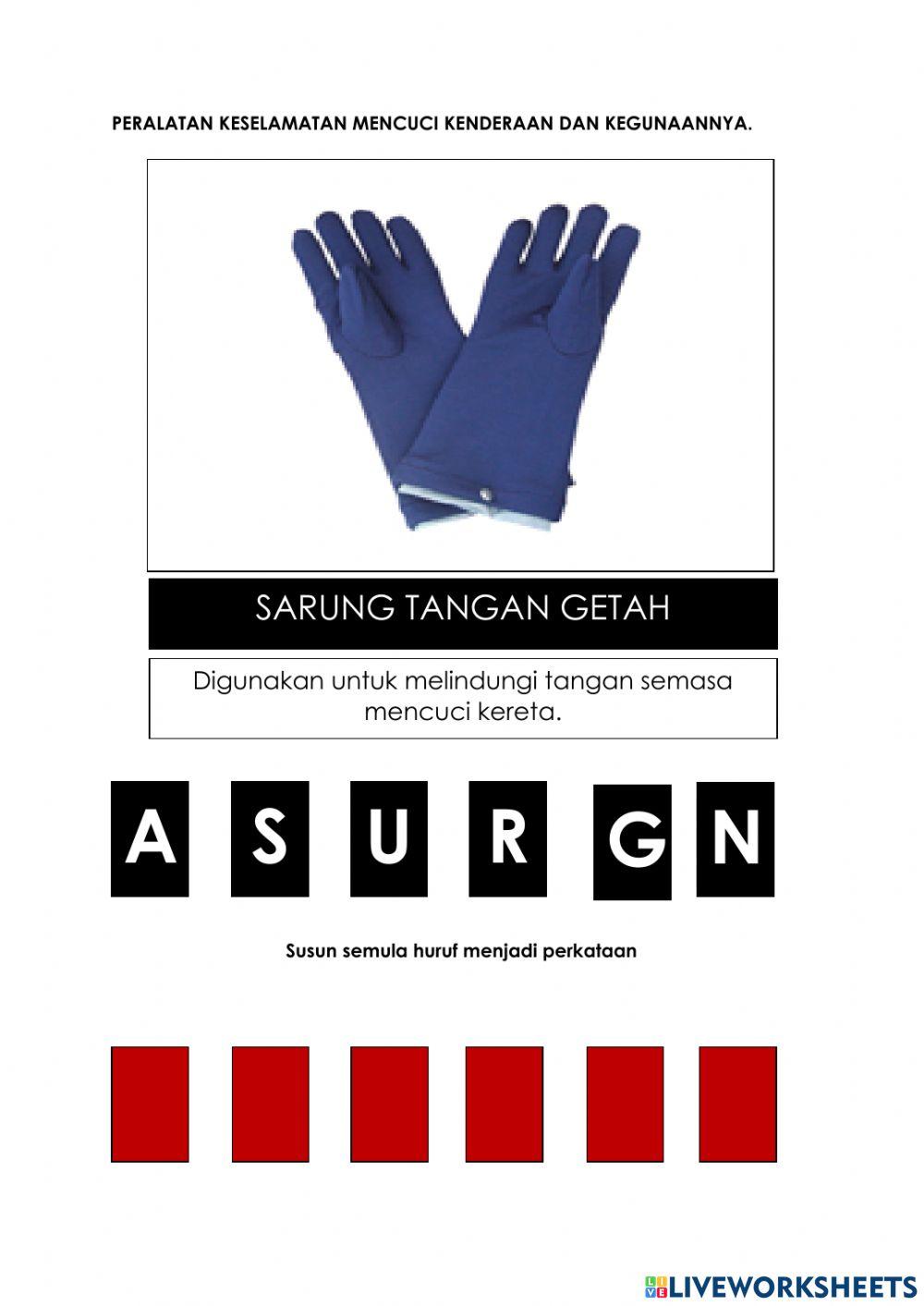 Peralatan keselamatan mencuci kenderaan