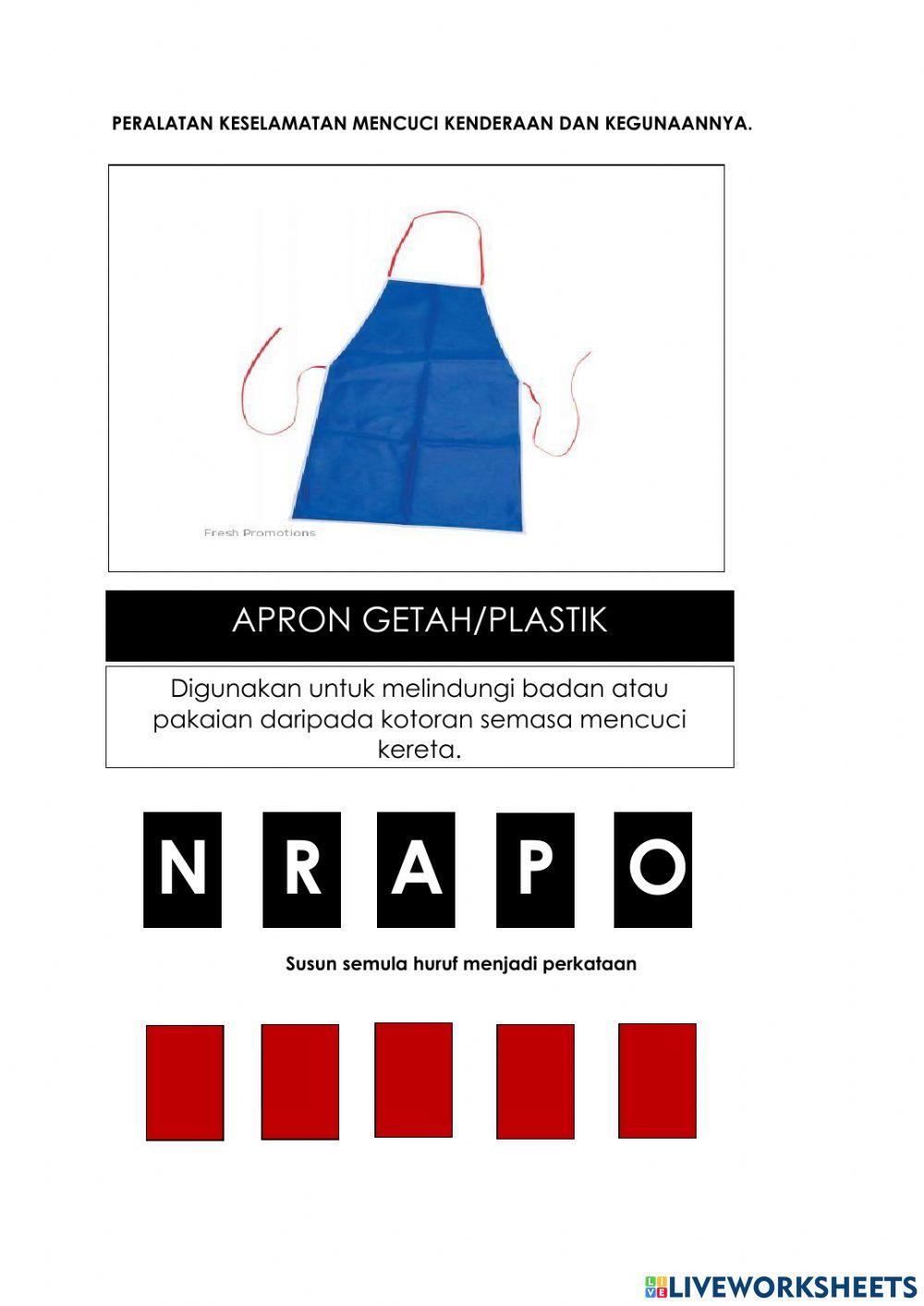 Peralatan keselamatan mencuci kenderaan