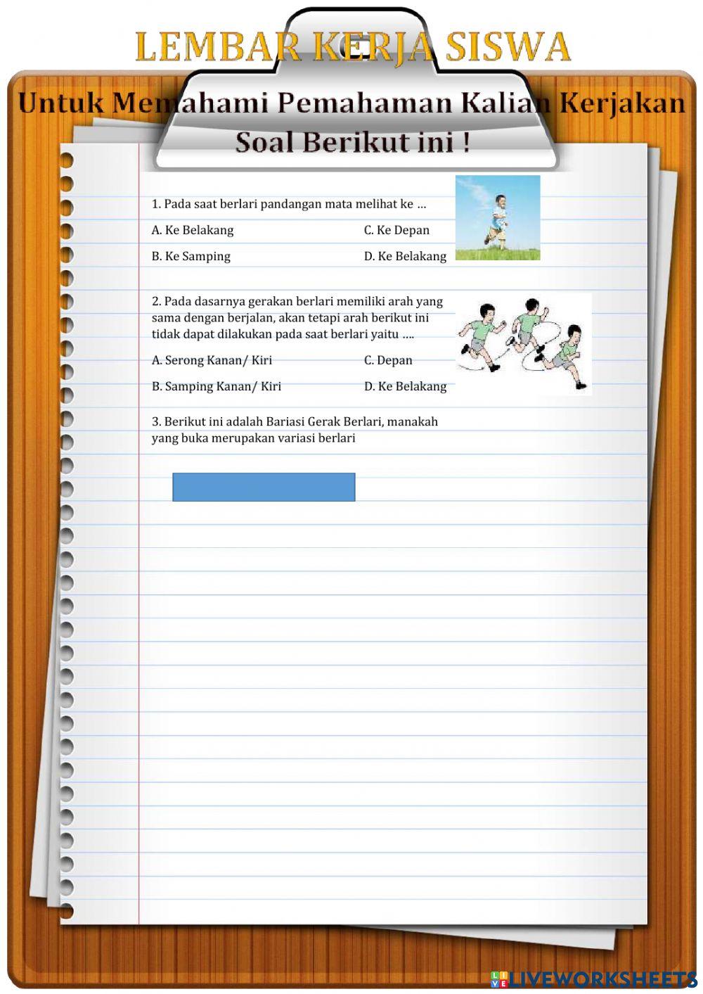 PJOK Variasi Berjalan Kelas 2