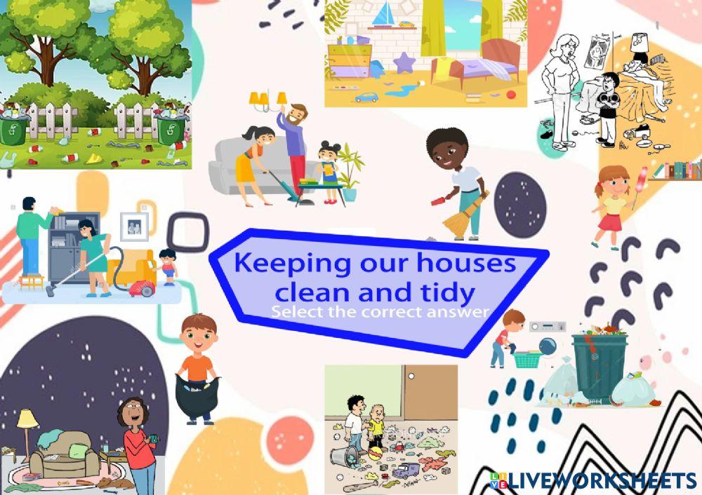 Lesson 18: Keeping our houses clean and tidy