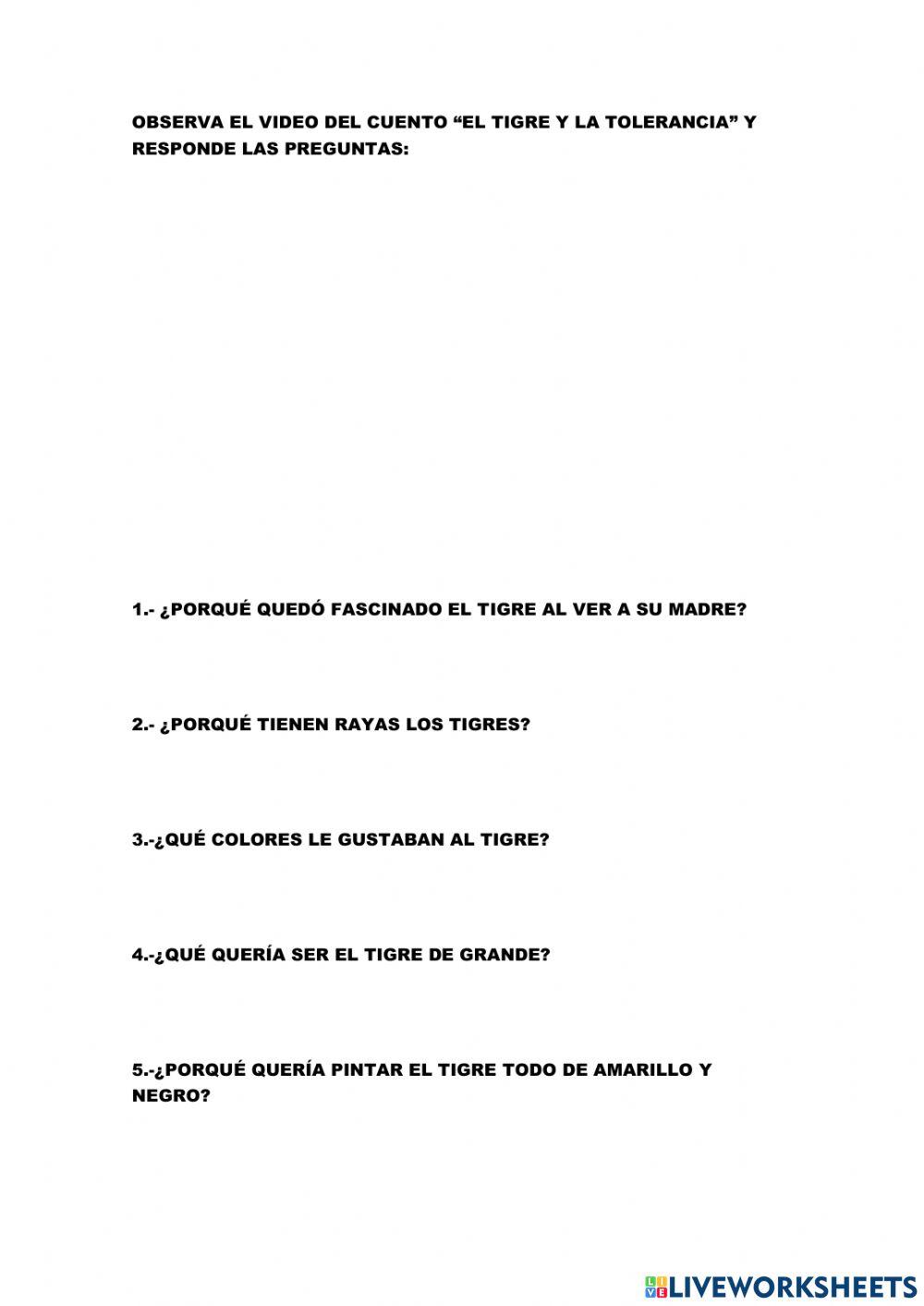 El tigre y la tolerancia