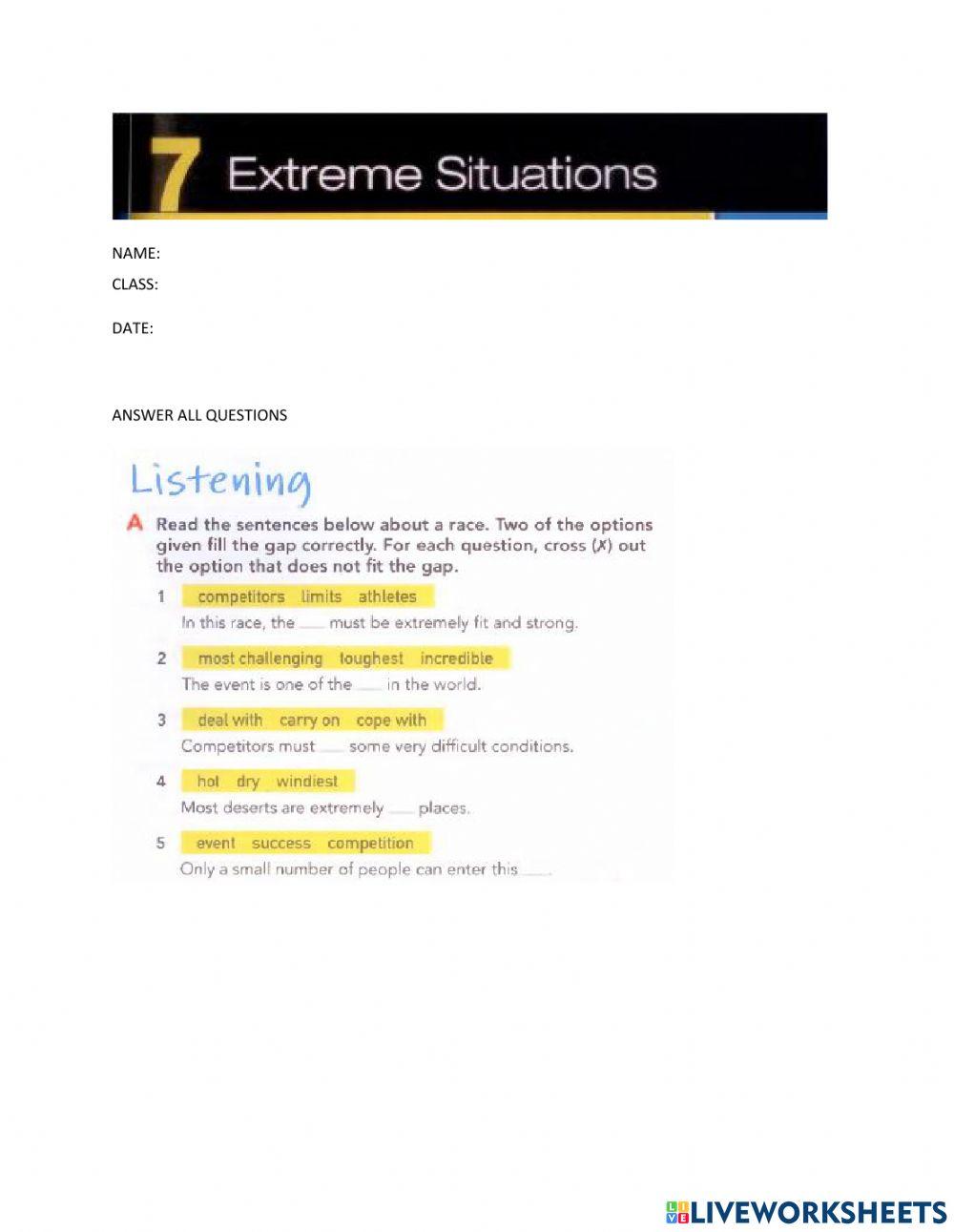 Close-up unit 7:listening