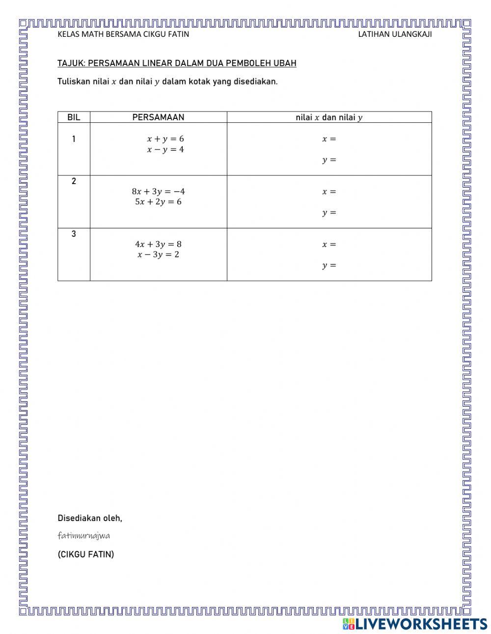 Ulangkaji matematik Ulangkaji matematik
