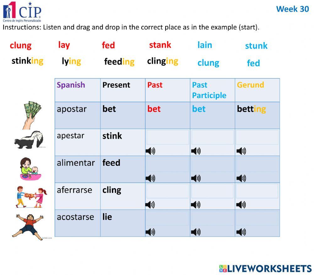KIDS Verbs Week 30