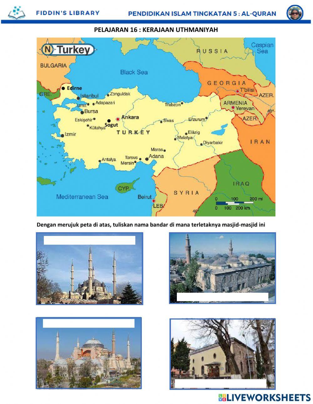Sirah T5 : Peta Kerajaan Uthmaniyyah