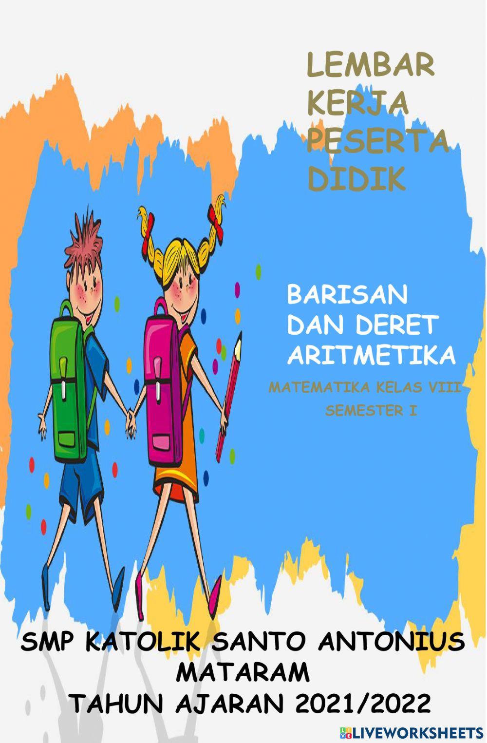 Lkpd barisan dan deret aritmetika