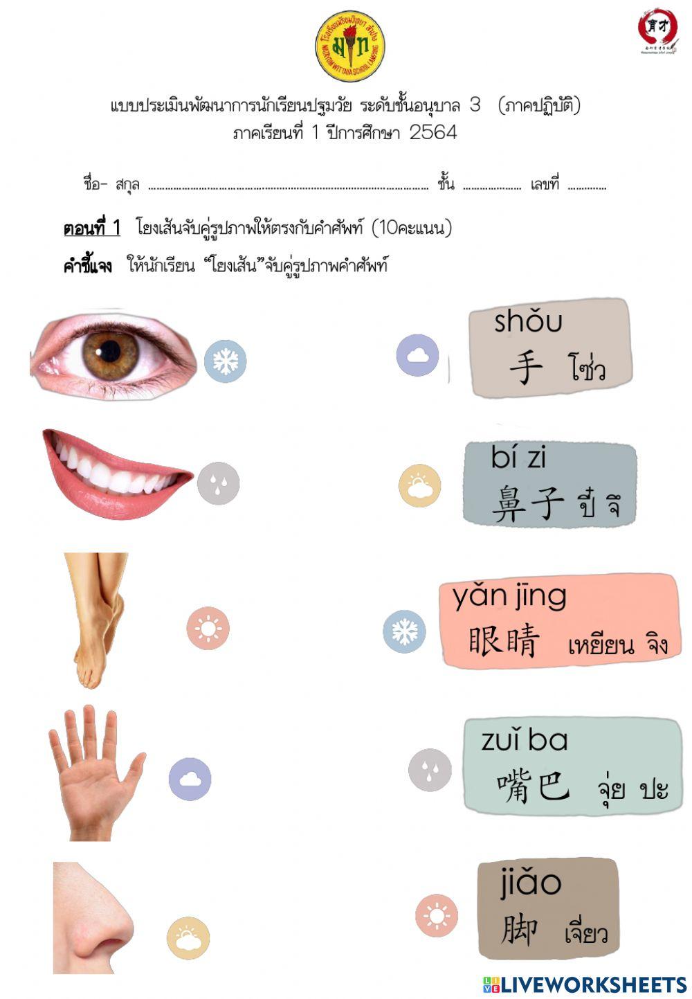 สอบกลางภาคเทอม 1 ปี 64