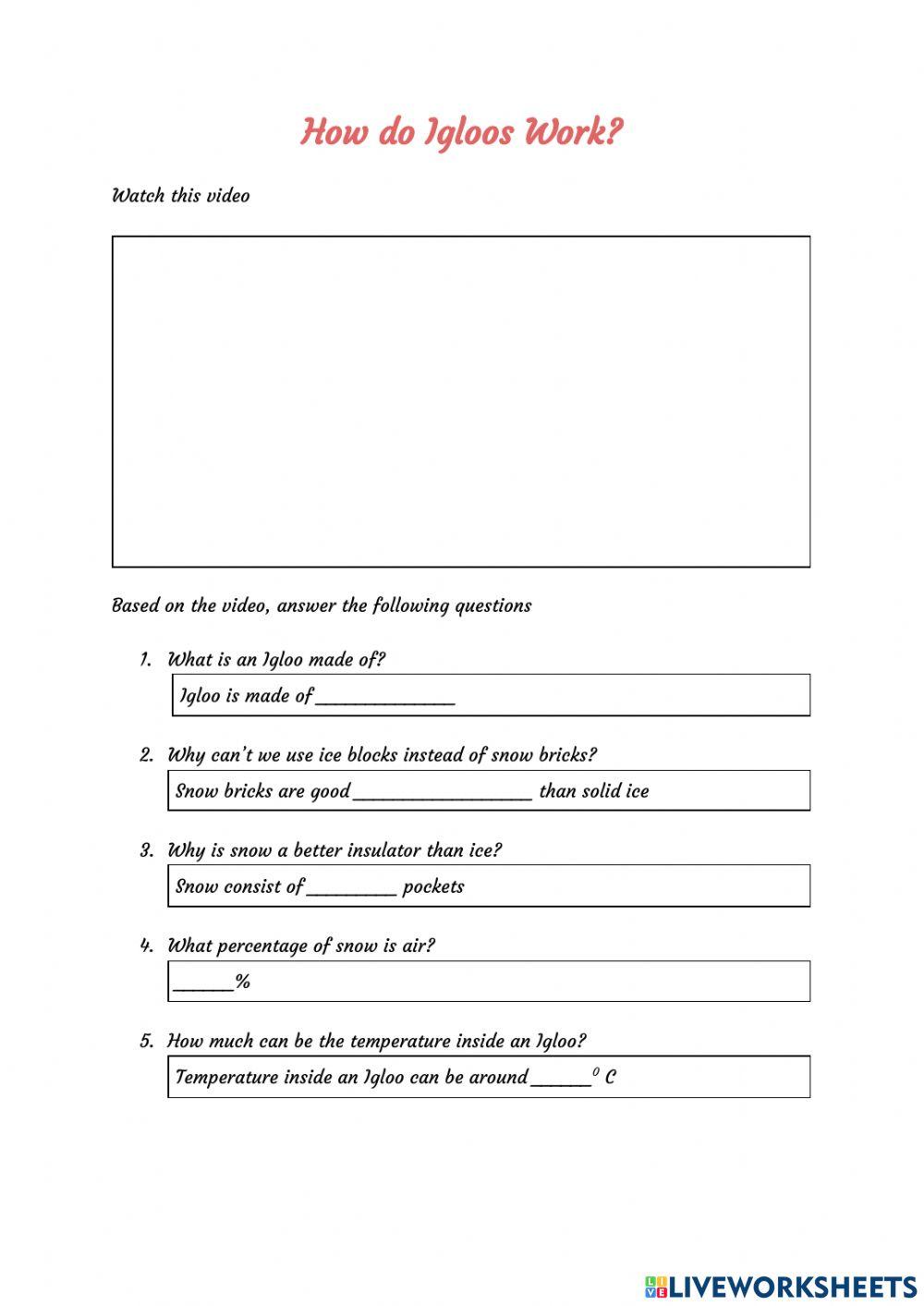 How does an Igloo works?