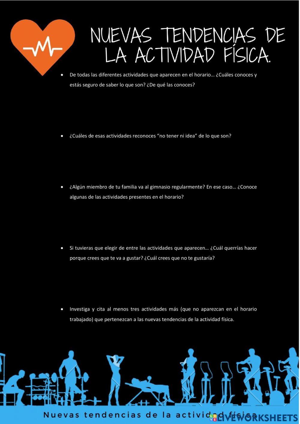 Nuevas tendencias de la actividad física