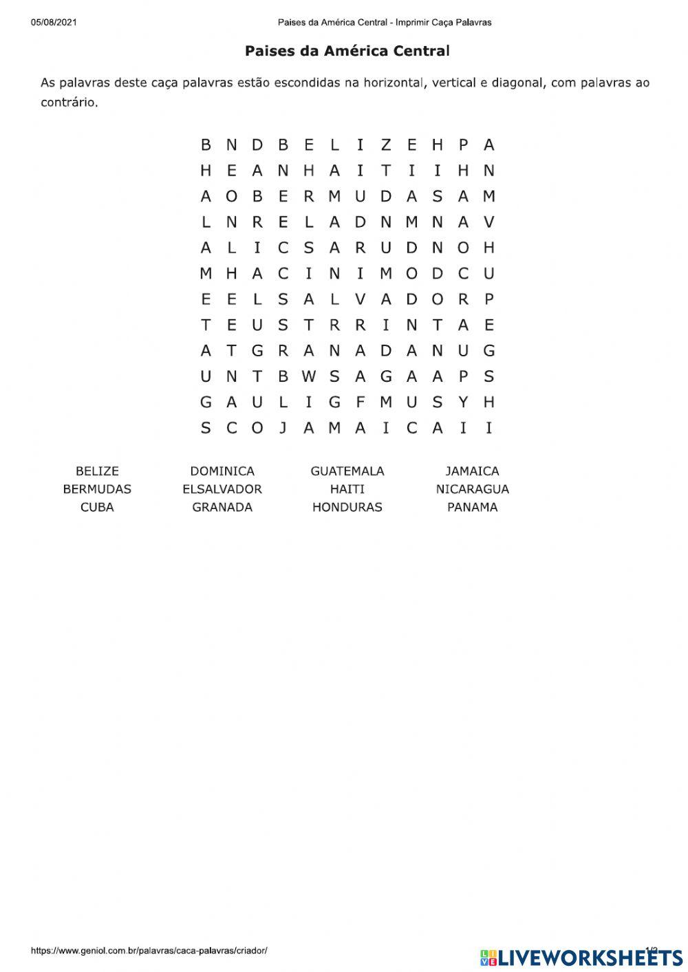 Países da América Central