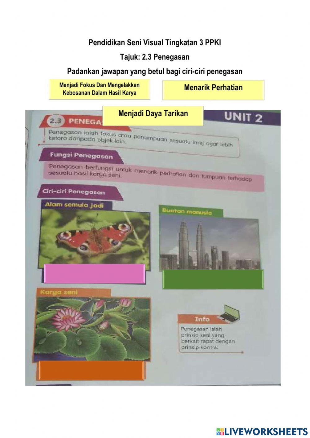 Pendidikan Seni Visual Tingkatan 3 PPKI