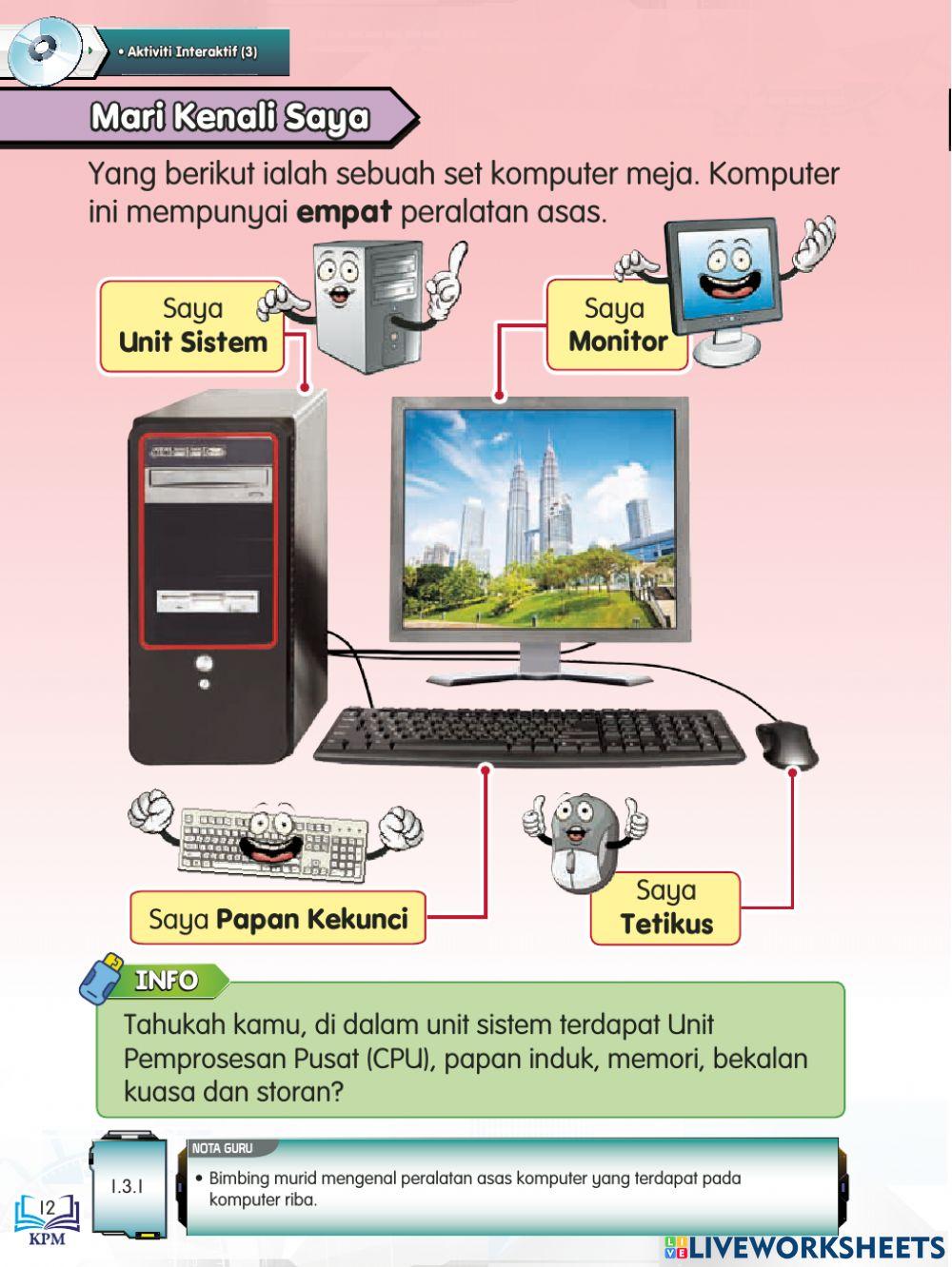 Peralatan asas komputer