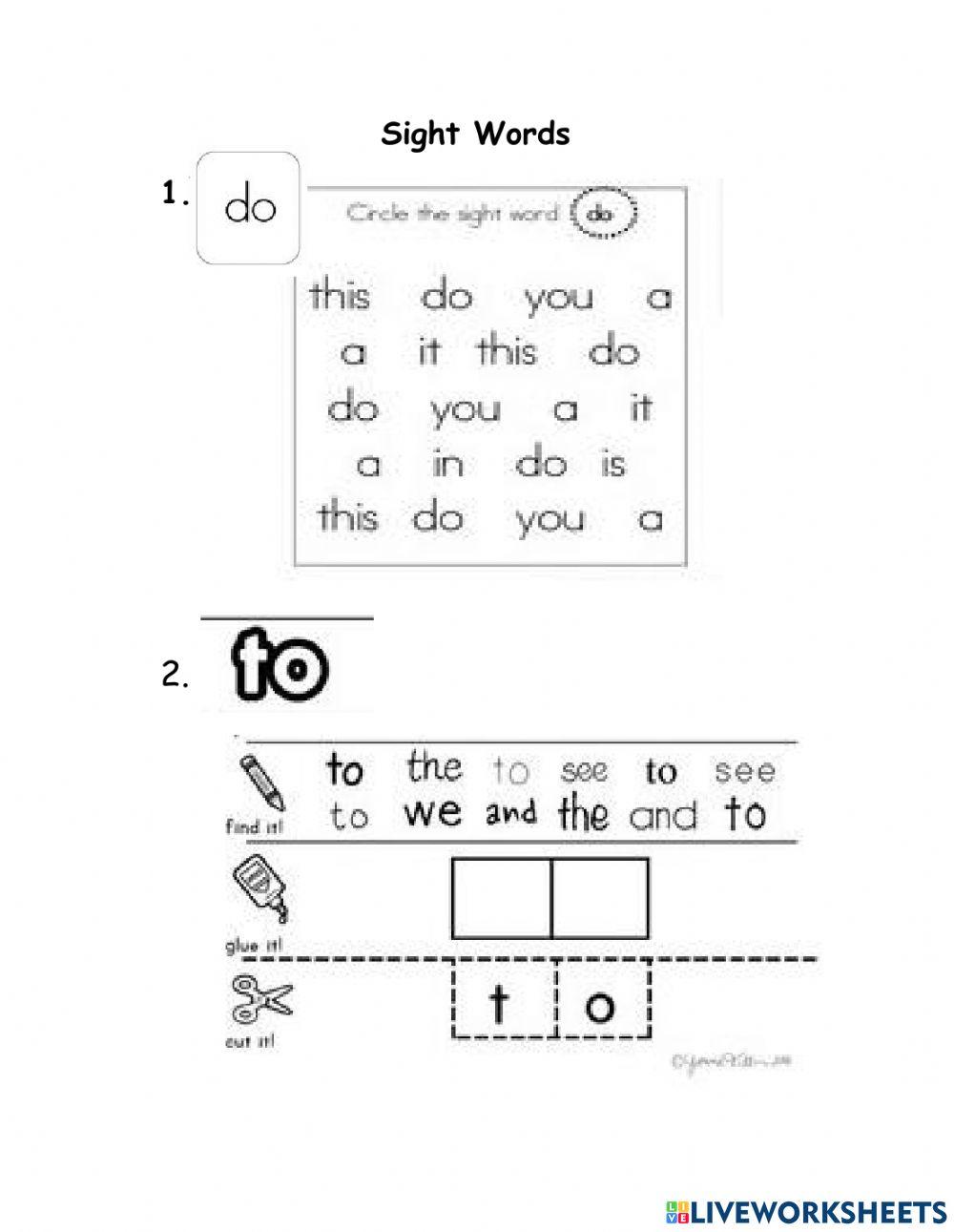 Sight words !