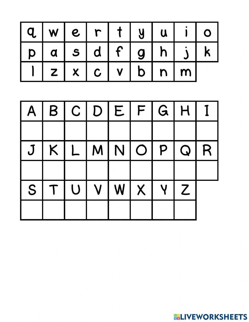 1233783 Matching A Z EmilyCPL LiveWorksheets