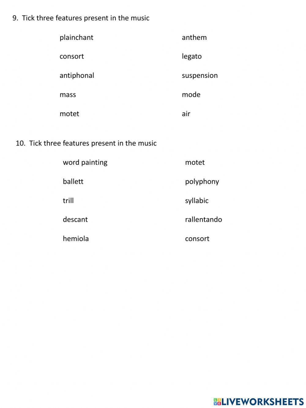 Adv Higher Renaissance Music 3