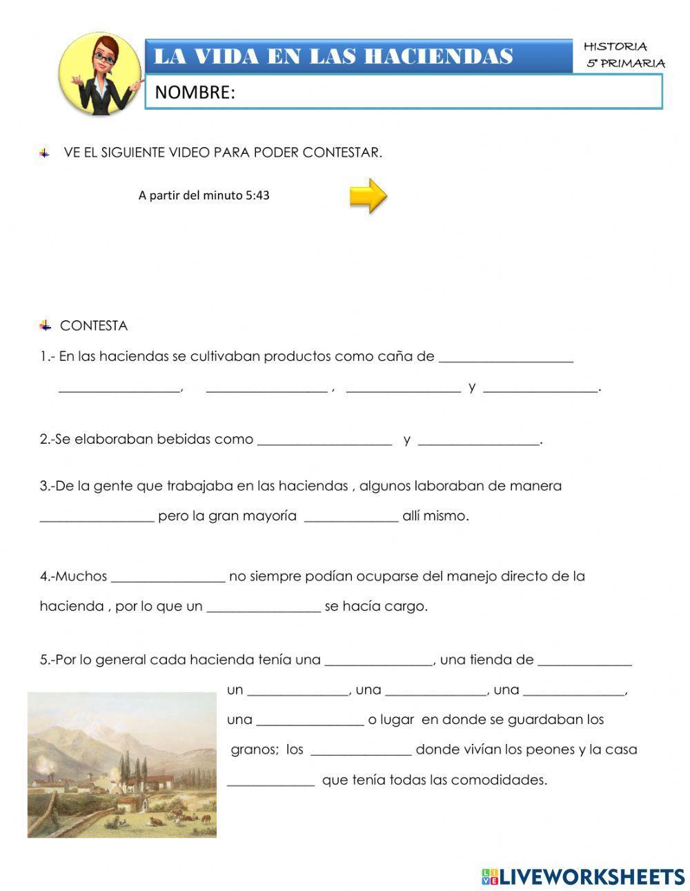 La vida en las haciendas