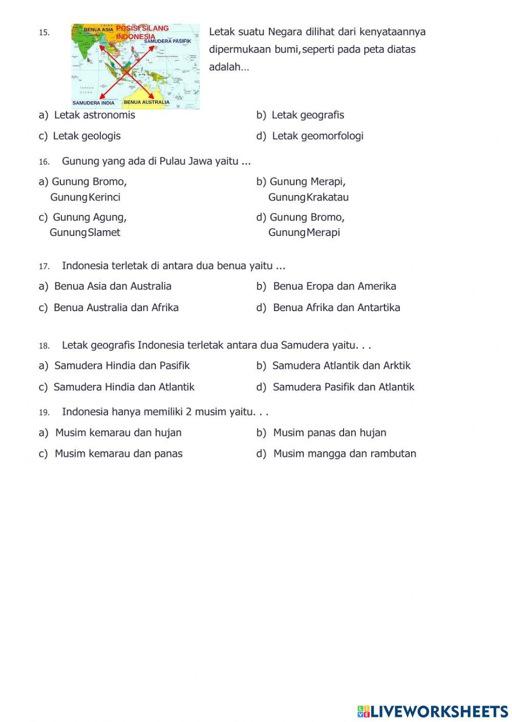 Kondisi Geografis Indonesia