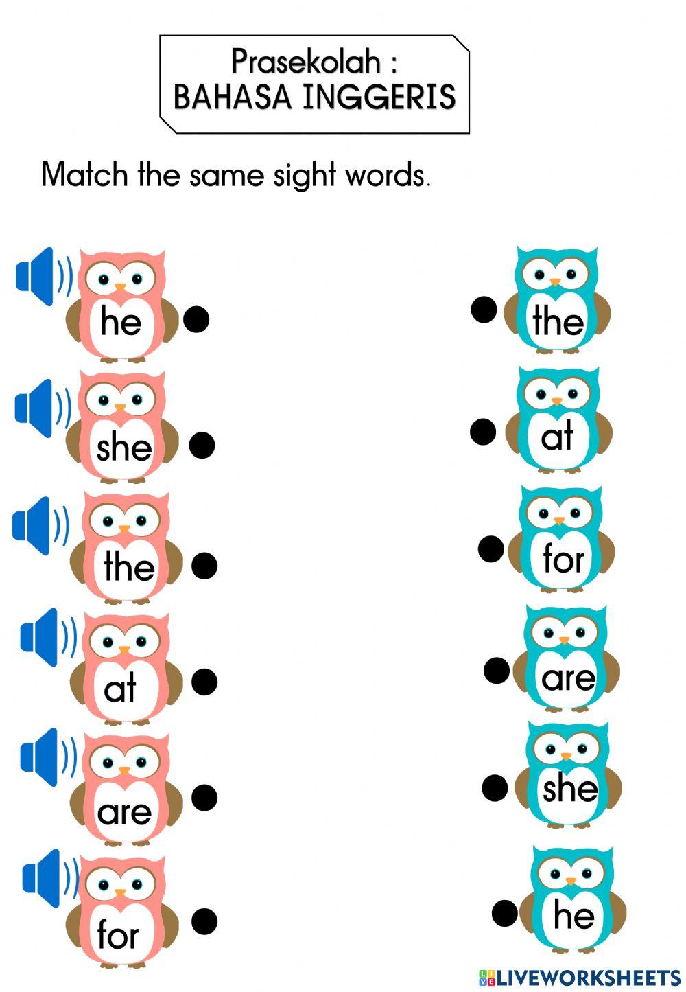 Sight words
