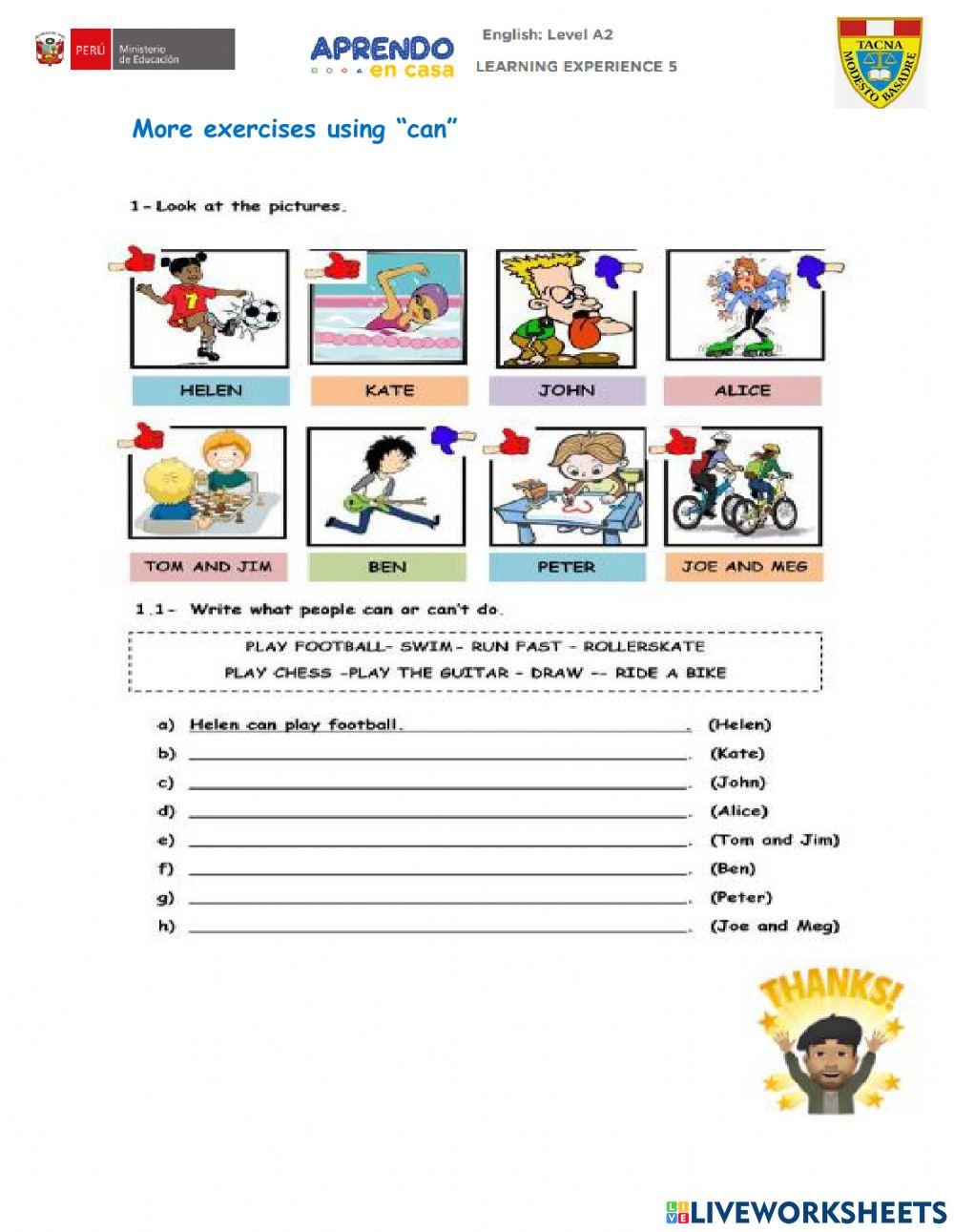 Learning experience 5 - activity one