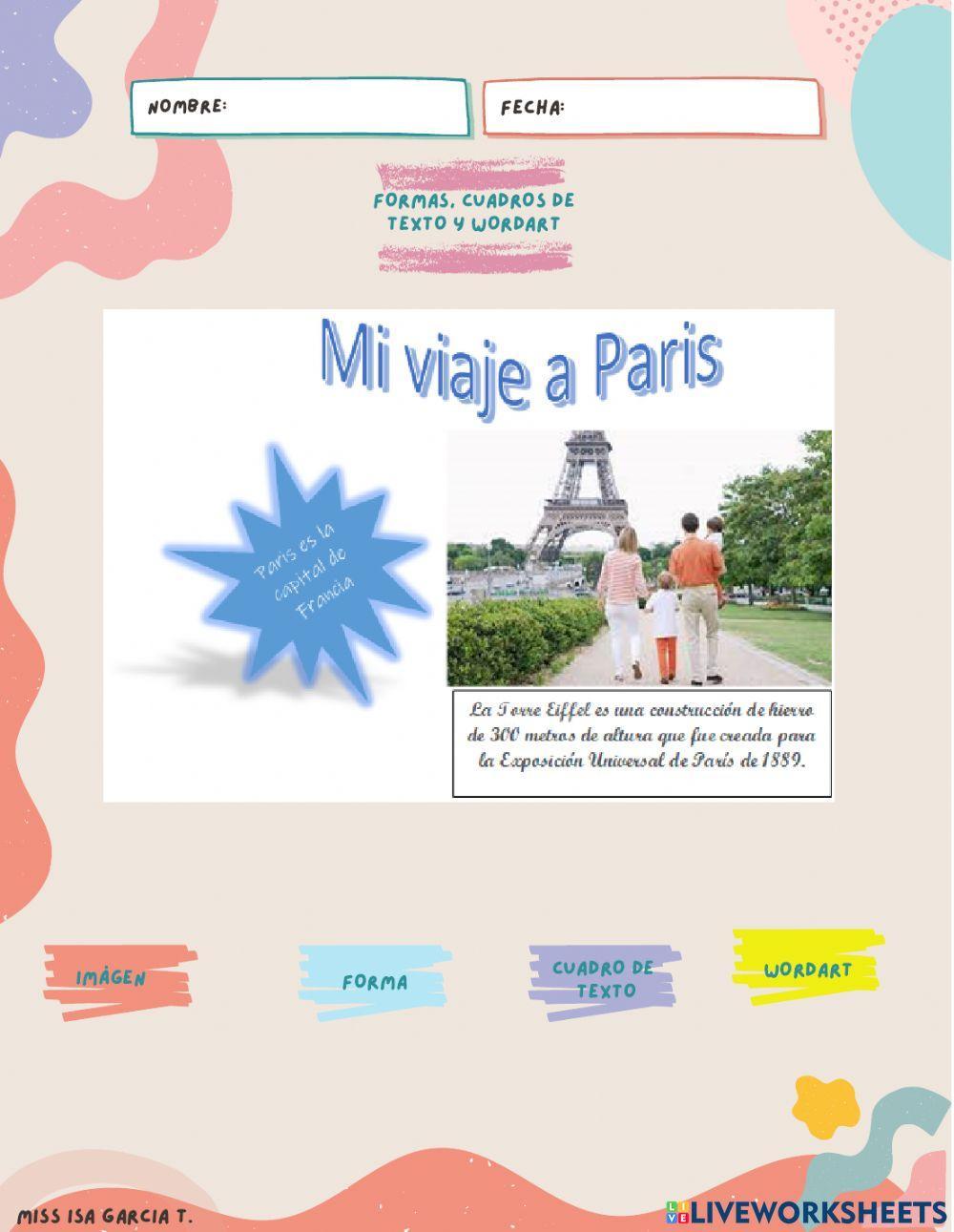 Cuadro de texto, wordart