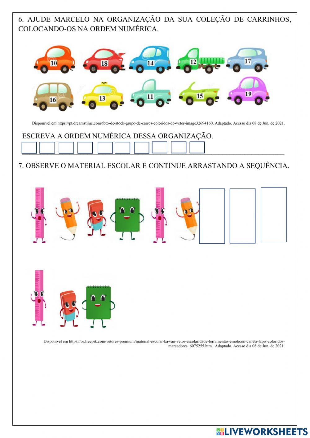 Sequências recursivas.