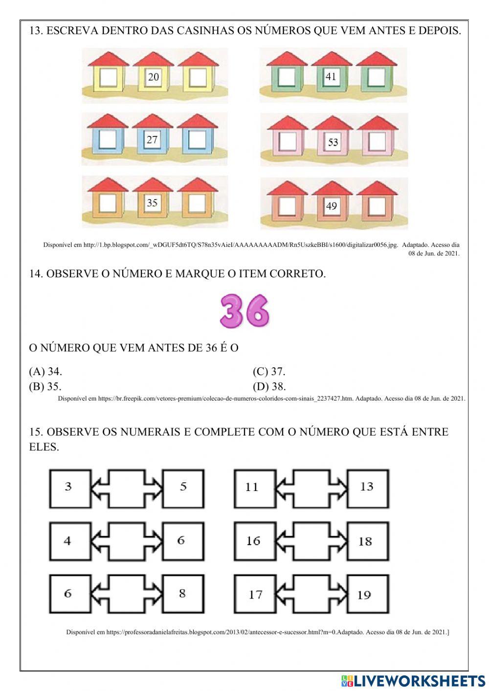 Sequências recursivas.