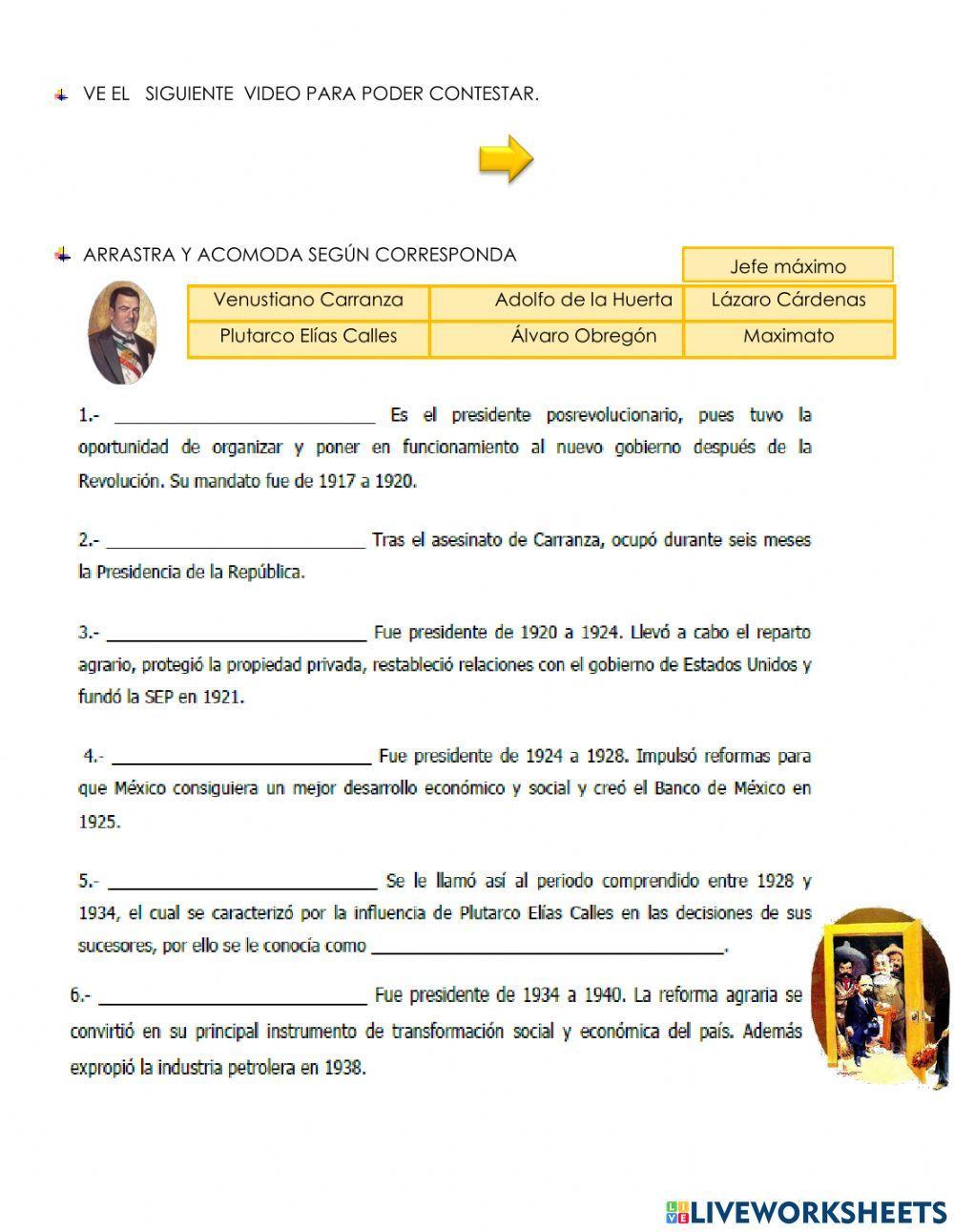 Del caudillismo al presidencialismo