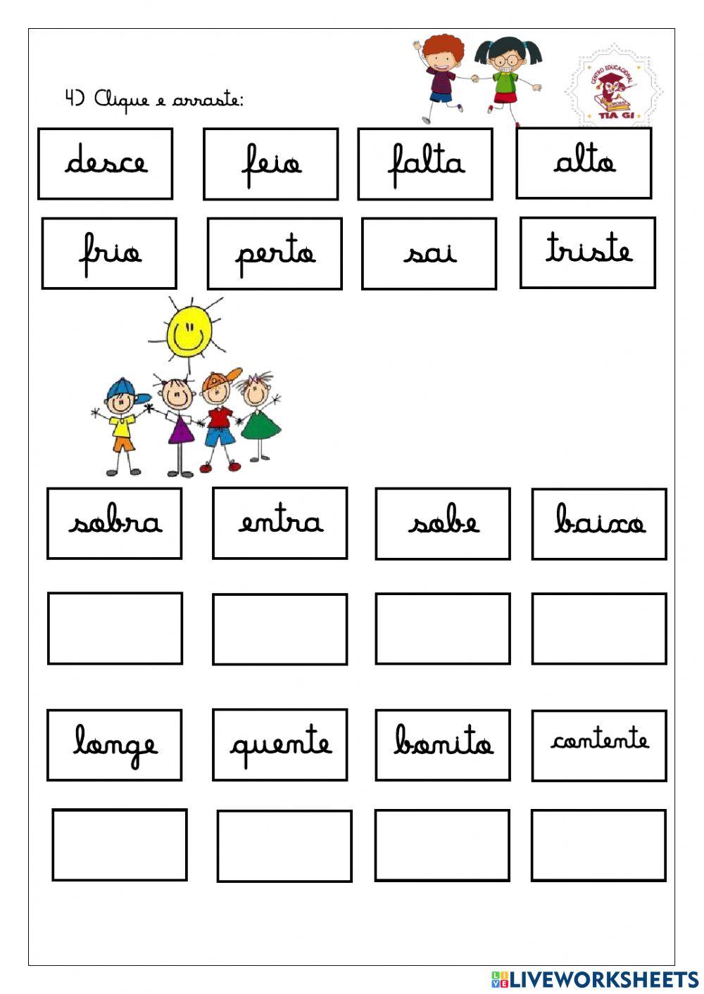 Antônimo e Sinônimo