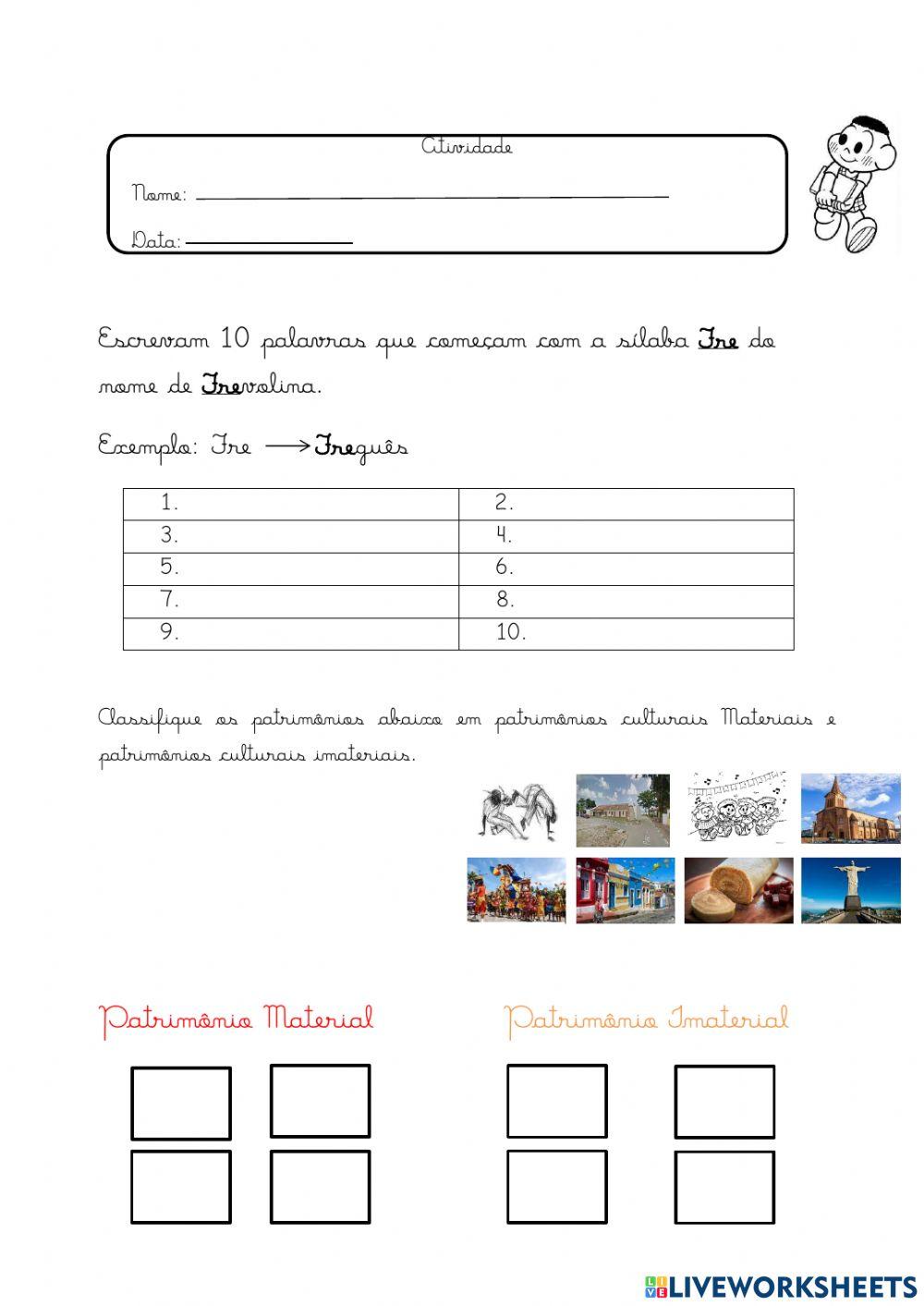 PATRIMÔNIO CULTURAL